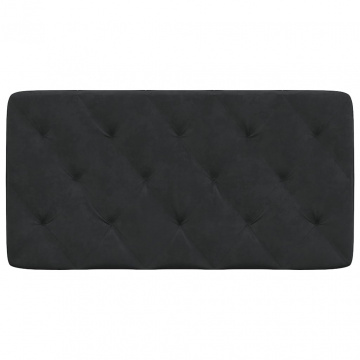 Pernă tăblie de pat, negru, 100 cm, catifea - Img 8