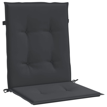 Perne cu spătar mic, 4 buc. negru 100x50x3 cm textil oxford - Img 3