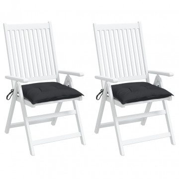 Perne de scaun, 2 buc., negru, 50x50x7 cm, textil oxford - Img 1