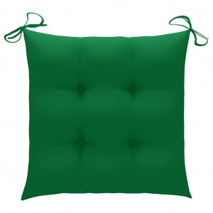 Perne de scaun, 2 buc., verde, 40 x 40 x 7 cm, textil - Img 2