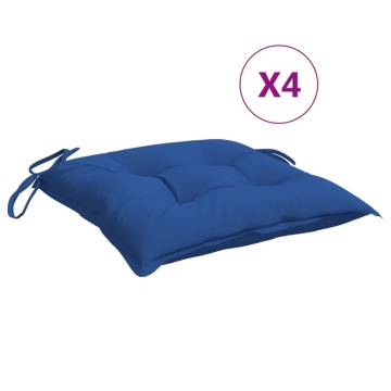 Perne de scaun, 4 buc., albastru, 50x50x7 cm, textil oxford - Img 2