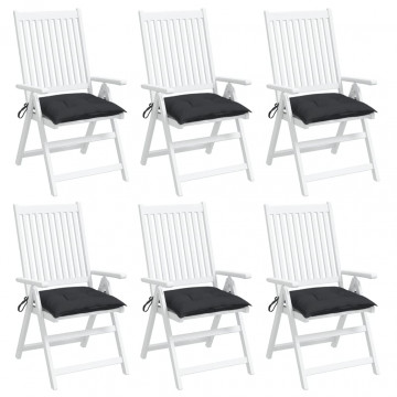 Perne de scaun, 6 buc., negru, 50x50x7 cm, textil oxford - Img 1
