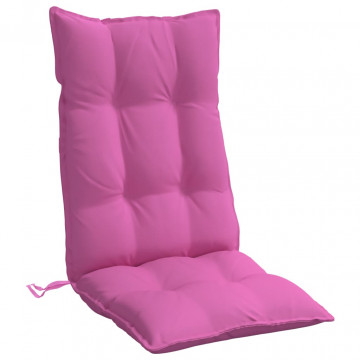Perne de scaun cu spătar înalt, 6 buc, roz, țesătură Oxford - Img 4