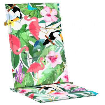 Perne de scaun spătar înalt, 4 buc., multicolor, textil - Img 4