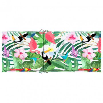 Perne de scaun spătar înalt, 4 buc., multicolor, textil - Img 5