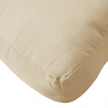 Perne pentru canapea din paleți, 2 buc., bej, material textil - Img 7