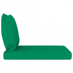 Perne pentru canapea din paleți, 2 buc., verde, textil - Img 4