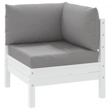 Perne pentru canapea din paleți, 3 buc., gri, material textil - Img 3
