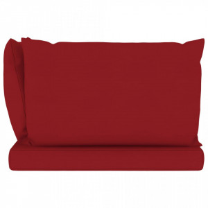 Perne pentru canapea din paleți, 3 buc., roșu vin, textil - Img 4