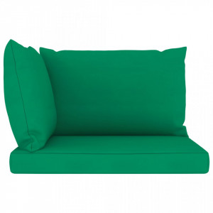 Perne pentru canapea din paleți, 3 buc., verde, textil - Img 3