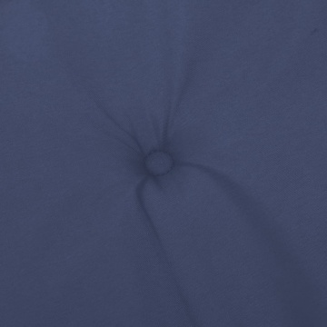 Perne pentru scaune cu spătar jos, 4 buc., bleumarin, textil - Img 6