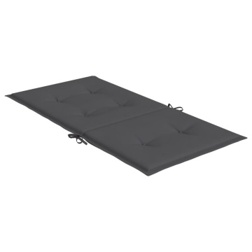 Perne scaun cu spătar mic, 2 buc., antracit, textil oxford - Img 8