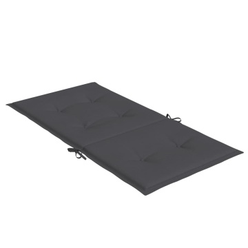 Perne scaun spătar mic 6 buc. melanj antracit 100x50x4cm textil - Img 8