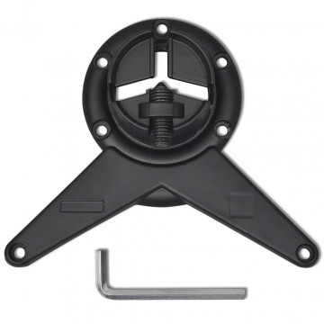 Picioare de masă înălțime reglabilă, 4 buc. 710 mm negru - Img 3