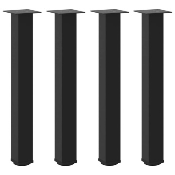 Picioare măsuță de cafea 4 buc Negru 72-74 cm Oțel - Img 2