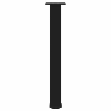 Picioare măsuță de cafea 4 buc Negru 72-74 cm Oțel - Img 5