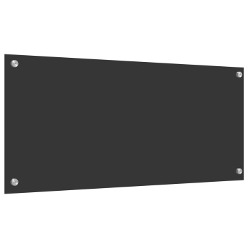 Placă de bucătărie gri închis 90x40x0,6 cm din sticlă temperată - Img 4