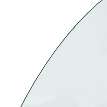 Placă de sticlă pentru șemineu, semi-rotundă, 1200x600 mm - Img 4