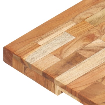 Placă de tocat, 40x30x4 cm, lemn masiv de acacia - Img 5