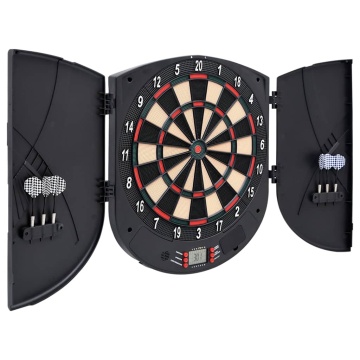 Placă electrică de darts cu săgeți din polipropilenă neagră - Img 2