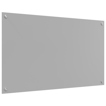 Placă pentru Backsplash bucătărie Gri deschis 100x60x0,6 cm din Sticlă Securizată - Img 4