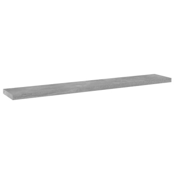 Plăci bibliotecă, gri beton, 4 buc, 60 x 10 x 1,5 cm, PAL - Img 2