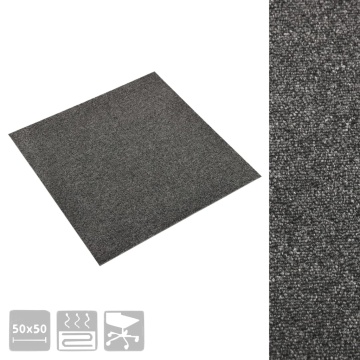 Plăci de pardoseală, 20 buc., antracit, 50 x 50 cm, 5 m² - Img 3