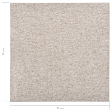 Plăci de pardoseală, 20 buc., bej deschis, 50 x 50 cm, 5 m² - Img 7