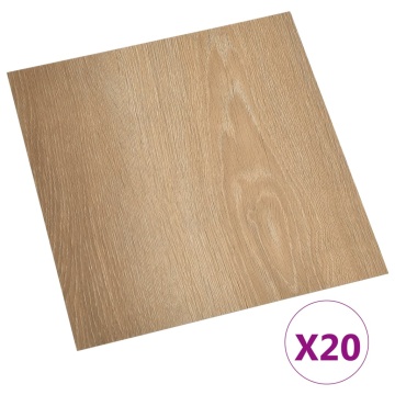 Plăci de pardoseală autoadezive, 20 buc., maro, PVC, 1,86 m² - Img 2