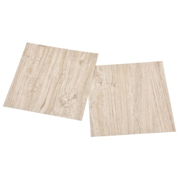 Plăci de pardoseală autoadezive 55 buc. maro deschis PVC 5,11m² - Img 3
