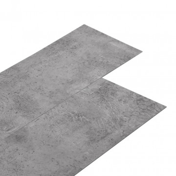 Plăci de pardoseală autoadezive, maro ciment, 5,02 m², 2 mm,PVC - Img 2