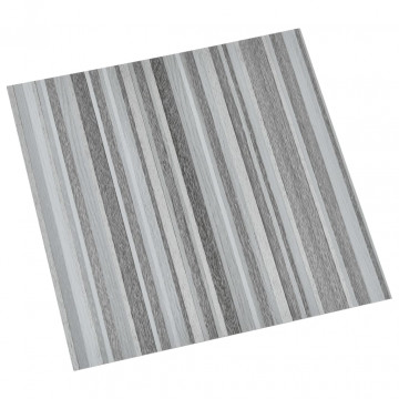 Plăci pardoseală autoadezive 55 buc. gri deschis PVC 5,11 m² - Img 3