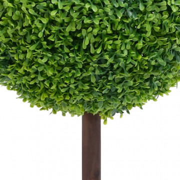 Plantă artificială cimișir cu ghiveci, verde, 50cm, formă minge - Img 3
