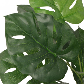 Plantă artificială Monstera cu ghiveci, 45 cm, verde - Img 2