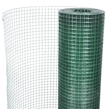 Plasă de sârmă găini, verde, 10 x 1 m, oțel galvanizat cu PVC - Img 4
