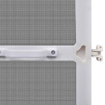 Plasă insecte cu balamale pentru uși, alb, 100 x 215 cm - Img 5