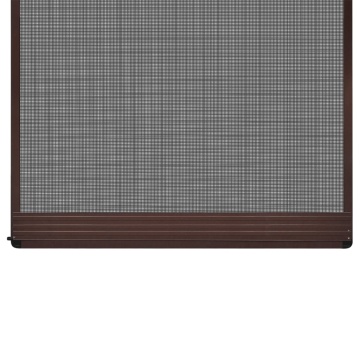 Plasă insecte cu balamale pentru uși, maro, 100 x 215 cm - Img 3