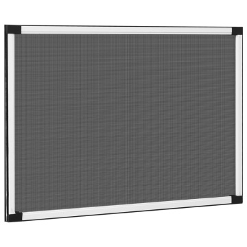Plasă insecte extensibilă pentru ferestre, alb, (100-193)x75 cm - Img 3