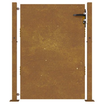 Poartă pentru grădină, 105x155 cm, oțel corten - Img 4