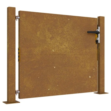 Poartă pentru grădină, 105x80 cm, oțel corten - Img 2