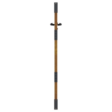 Poartă pentru grădină, 85x125 cm, oțel corten, model bambus - Img 8