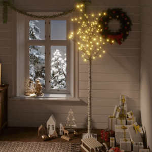 Pom Crăciun 180 LED-uri alb cald salcie 1,8 m interior/exterior - Img 1
