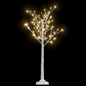 Pom de Crăciun, 120 LED-uri, alb cald, 1,2 m, salcie, int./ext. - Img 2