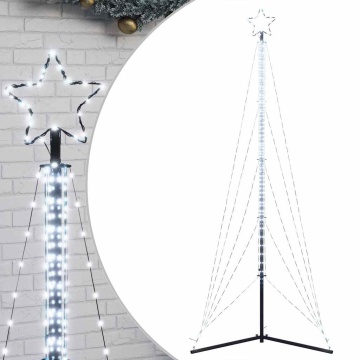 Pom de Crăciun LED 525 LED-uri Alb Rece 302 cm - Img 2