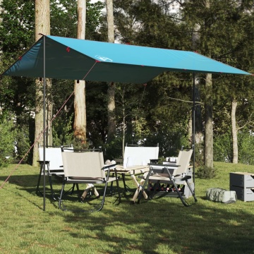 Prelată de camping, albastru, 360x294 cm, impermeabilă - Img 1