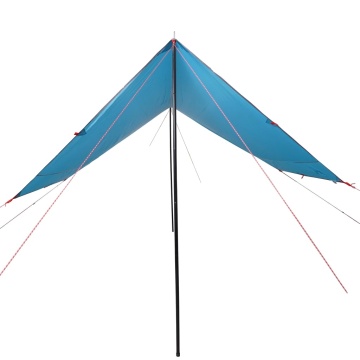 Prelată de camping, albastru, 430x380x210 cm, impermeabilă - Img 3