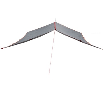 Prelată de camping, gri și portocaliu, 360x294 cm, impermeabilă - Img 2