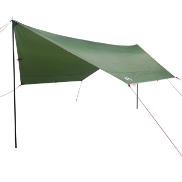 Prelată de camping, verde, 430x380x210 cm, impermeabilă - Img 2