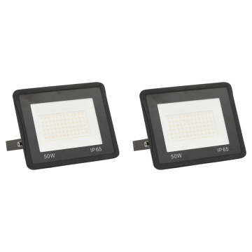 Proiectoare cu LED, 50 W, 2 buc., alb rece - Img 1