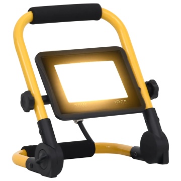 Proiector cu LED și mâner, 30 W, alb cald - Img 1